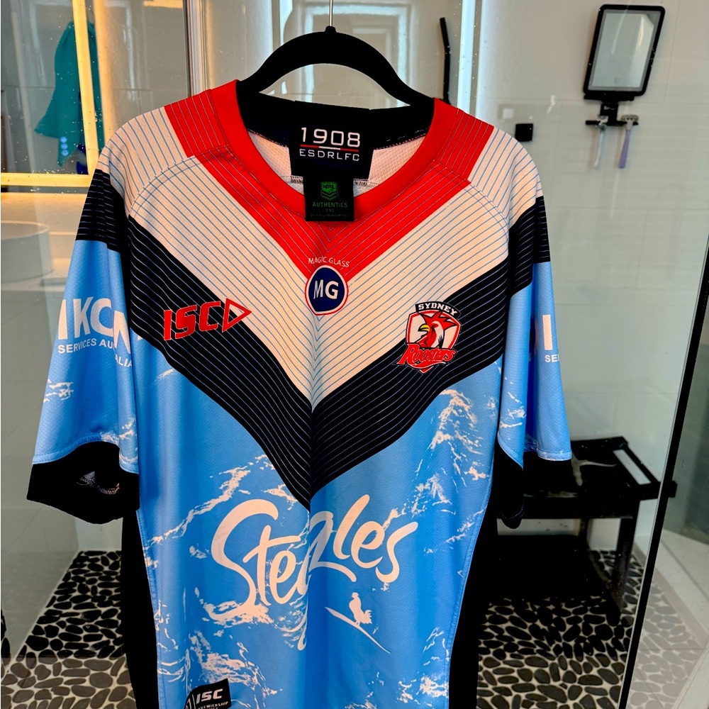 2XL (US XL) Sydney Roosters NRL Rugby Jersey